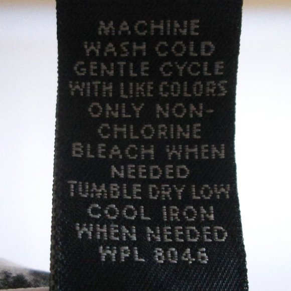 Karen Scott Womens Black w\ Leapord Print Collar\Cuffs  Pullover Shirt  … - Picture 4 of 4